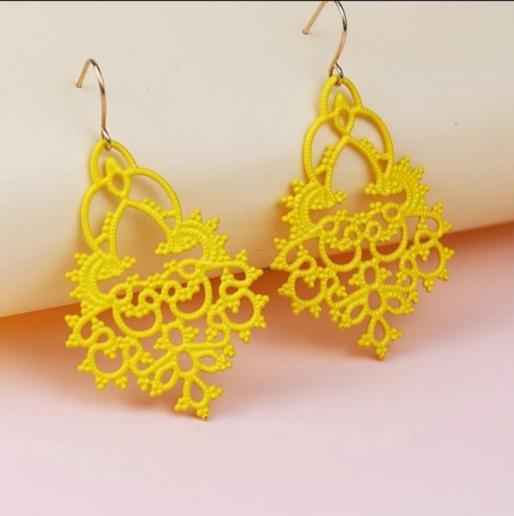Yellow Boho Earrings! - Picture 2 of 7